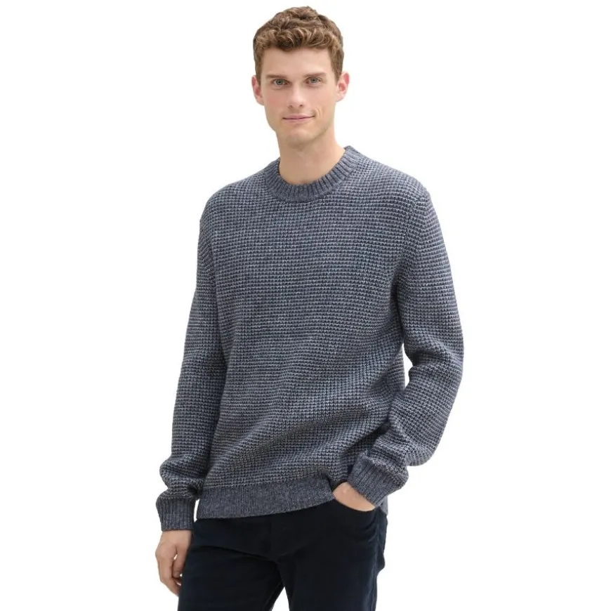 Jerseys Tom tailor Cosy Structured Crewneck Knit Flat Knit Tops