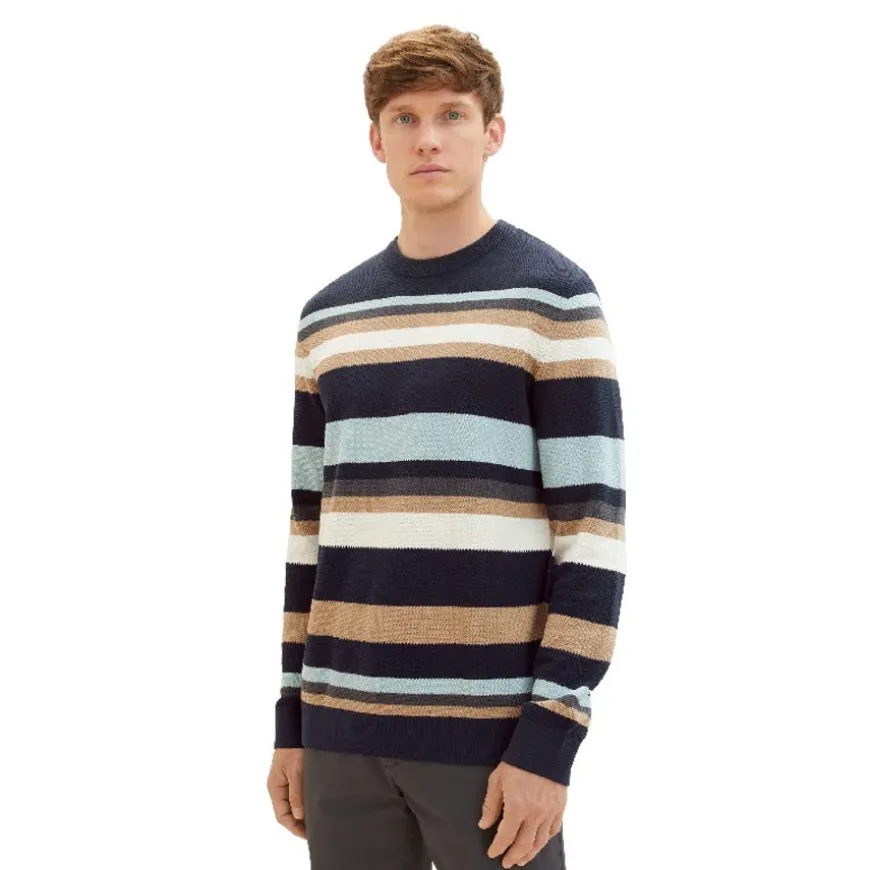 Jerseys Tom tailor Striped Crewneck Knit
