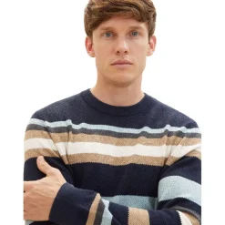 Jerseys Tom tailor Striped Crewneck Knit
