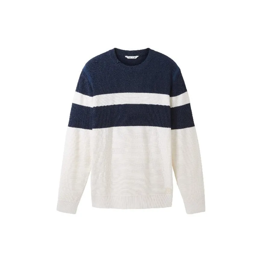 Jerseys Tom tailor Structure Mix Crewneck Knit