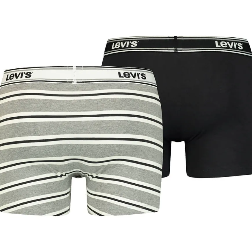 Levis Men Sporty Stripe Boxer Brief 2P