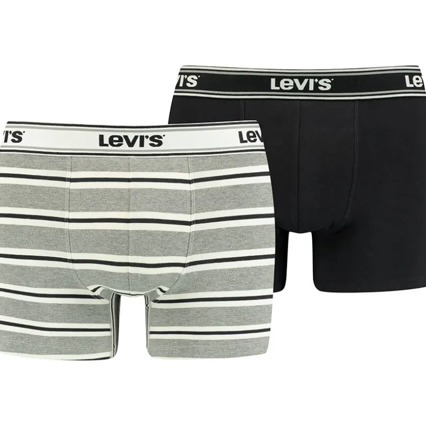 Levis Men Sporty Stripe Boxer Brief 2P