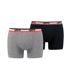 Levis Men Sprtswr Logo Boxer Brief 2P