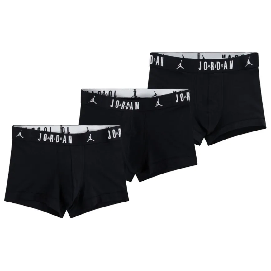 Manguitos y muñequeras Jordan Mens Flight Cotton 3Pk Trunk
