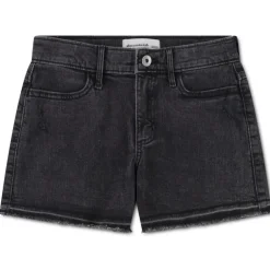 Pantalones bermudas Abercrombie Afg High Rise Relaxed Denim Sh