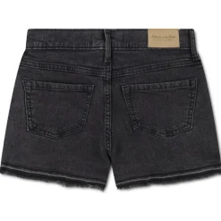 Pantalones bermudas Abercrombie Afg High Rise Relaxed Denim Sh