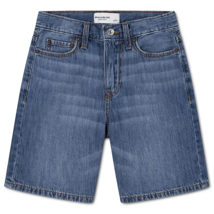 Pantalones bermudas Abercrombie Afb Long Denim Short