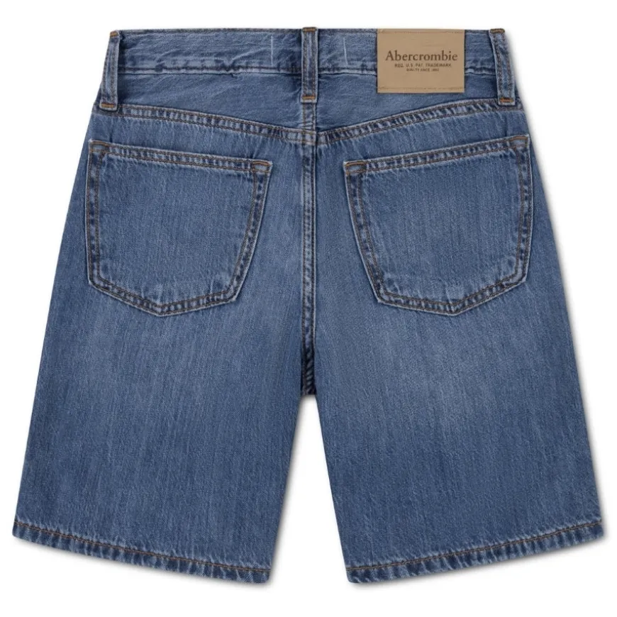 Pantalones bermudas Abercrombie Afb Long Denim Short