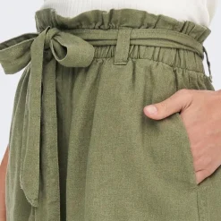 Pantalones bermudas Jdy Jdysay Mw Linen Shorts Wvn Noos