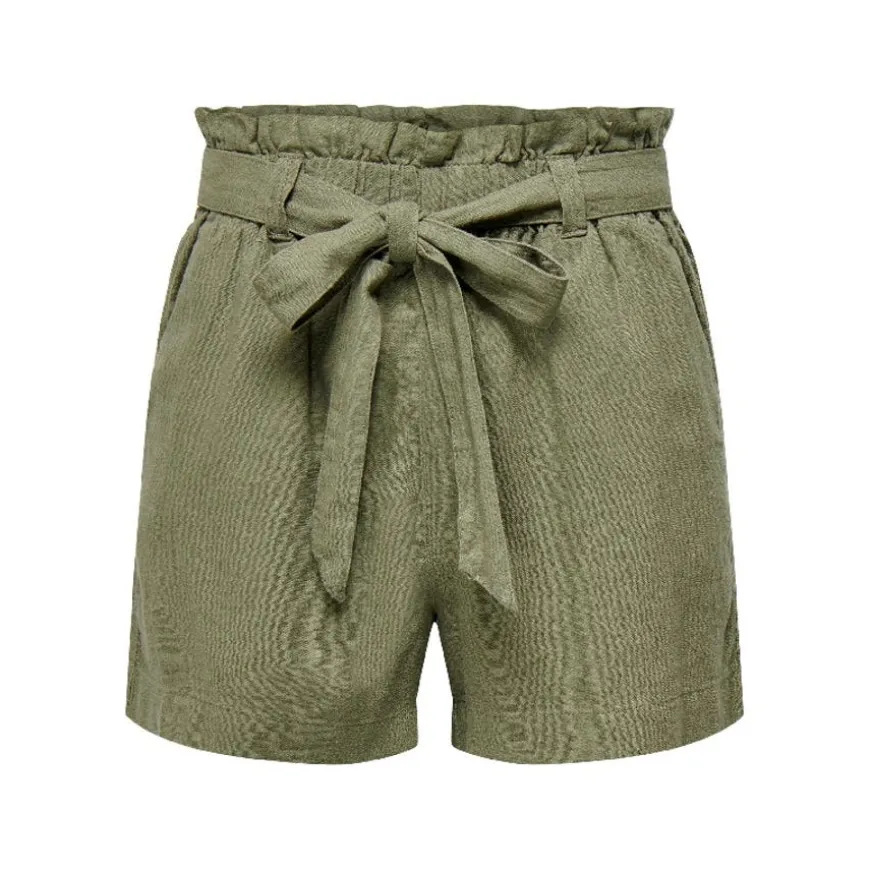 Pantalones bermudas Jdy Jdysay Mw Linen Shorts Wvn Noos