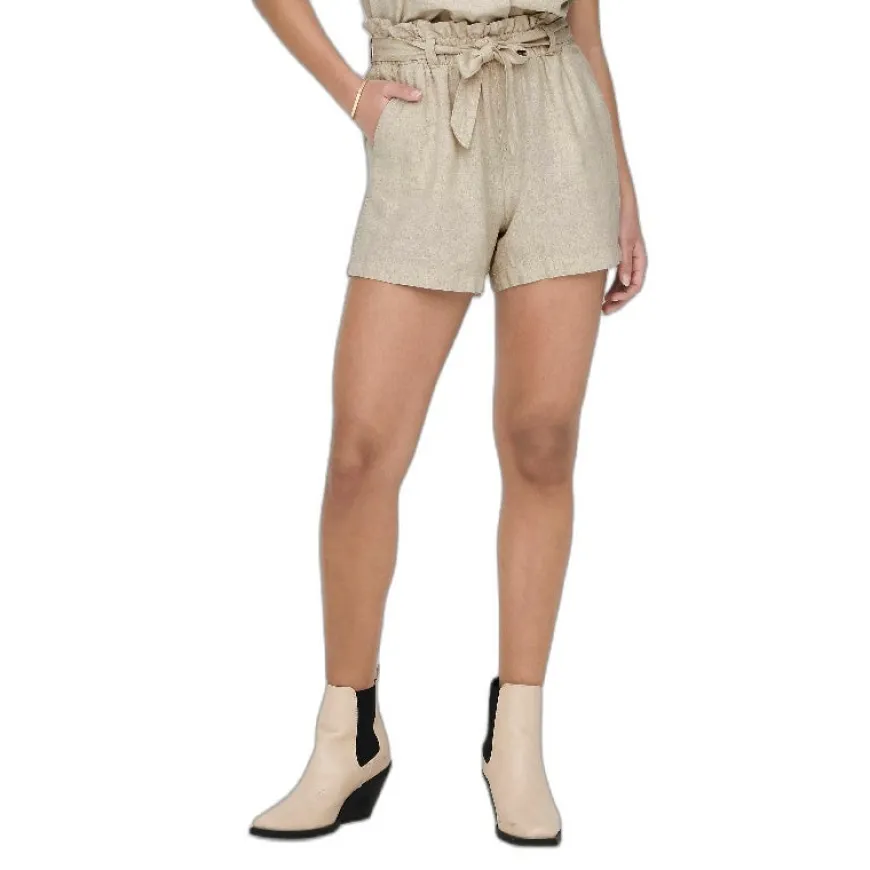 Pantalones bermudas Jdy Jdysay Mw Linen Shorts Wvn Noos