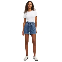 Pantalones bermudas Jjxx Jxcelen Hw Paperbag Denim Shorts Ex Dnm