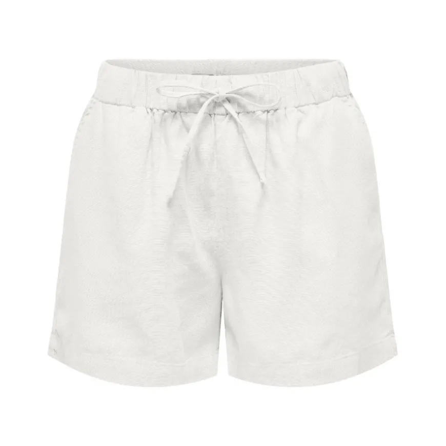 Pantalones bermudas Only Onlgoa Mw Lin Bl Pull-Up Shorts Cc Pnt