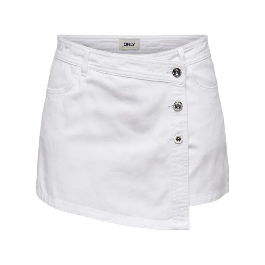 Pantalones bermudas Only Onllesly Reg Lb Dnm Skort Bj Noos