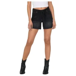 Pantalones bermudas Only Onlgianna Mw Belted Shorts Azg Dnm Noos