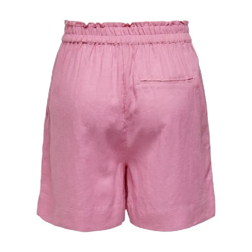 Pantalones bermudas Only Onltokyo Hw Linen Blend Shorts Pnt Noos