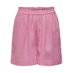 Pantalones bermudas Only Onltokyo Hw Linen Blend Shorts Pnt Noos