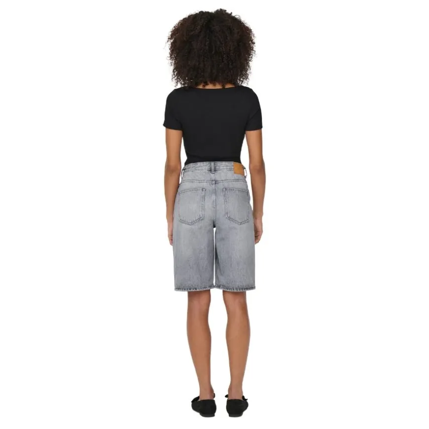 Pantalones bermudas Only Onlsonny Hw Wide Dnm Shorts Noos