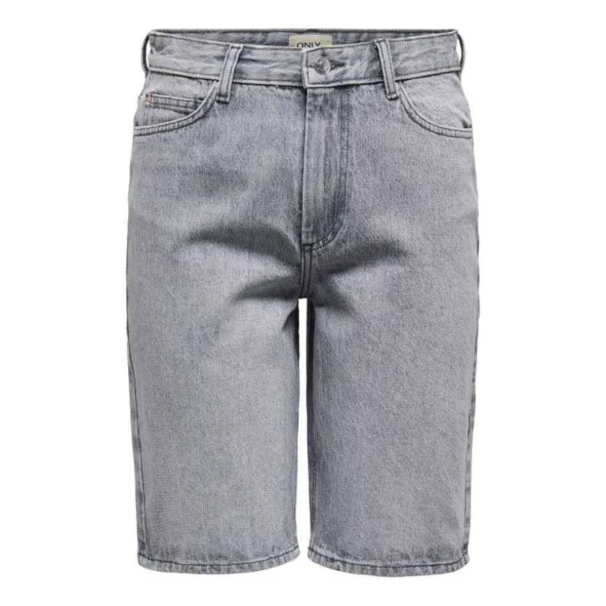 Pantalones bermudas Only Onlsonny Hw Wide Dnm Shorts Noos