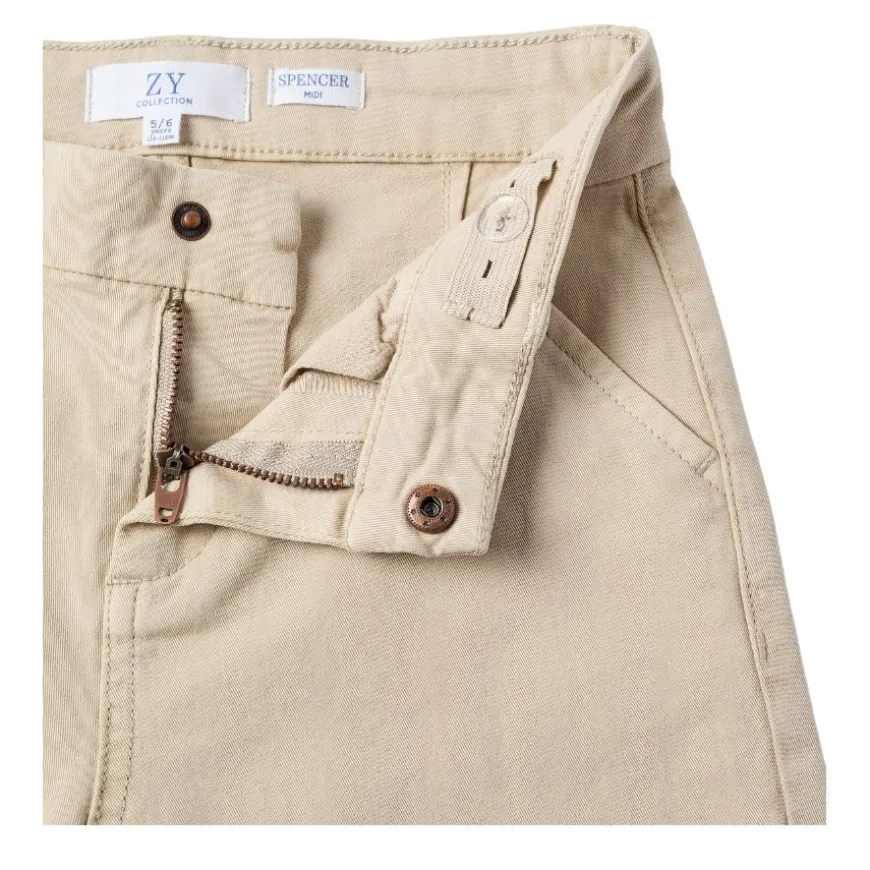Pantalones bermudas Zippy CHINO SHORTS TWILL, LIGHT BEIGE, 11 12