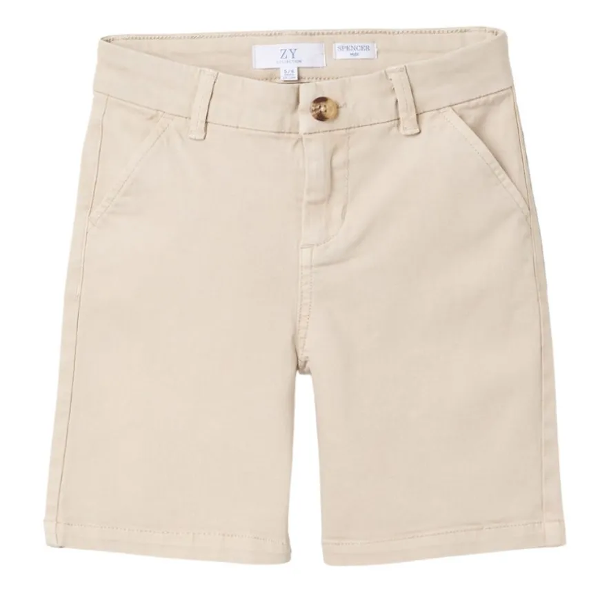 Pantalones bermudas Zippy CHINO SHORTS TWILL, LIGHT BEIGE, 11 12