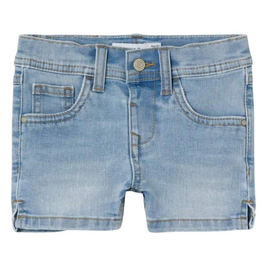 Pantalones cortos Name-it Nmfsalli Slim Dnm Shorts 9759-Ic Tb