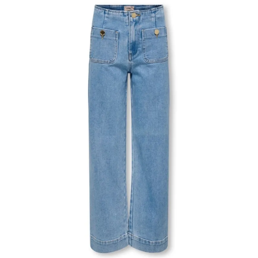 Pantalones tejanos Only kids Kogmadeline Hw Wide Pocket Dnm Gua