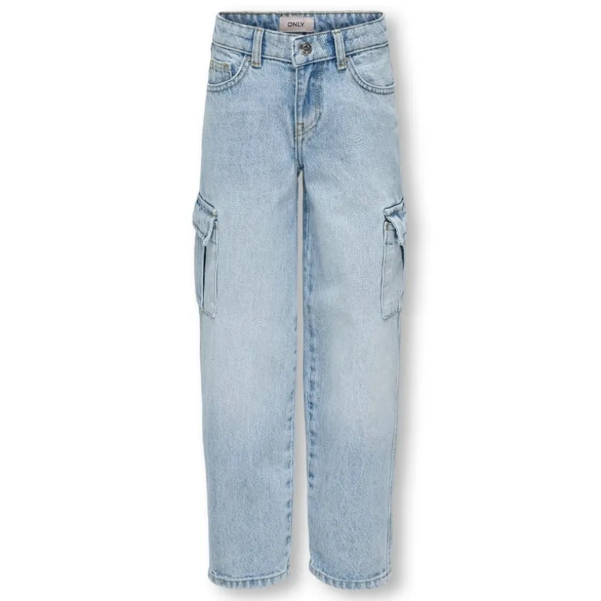 Pantalones tejanos Only kids Kogharmony Wide Cargo Carrot AzgNoos