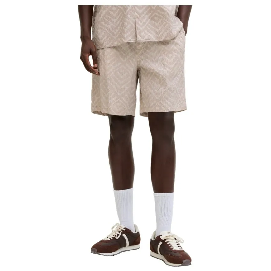 Pantalones bermudas Jack & jones Jpstjaiden Milo Seersucker Short Reg