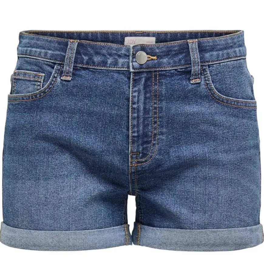Pantalones bermudas Jdy Jdymoon Mw Sk Foldup Shorts Dnm Mix Noos