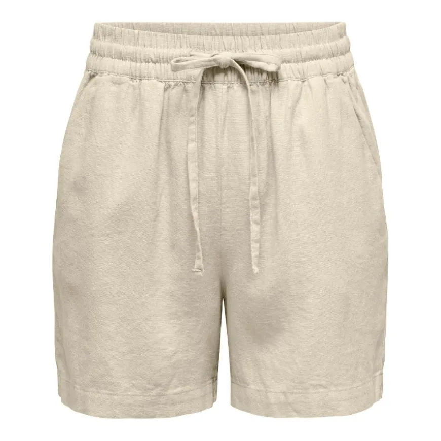 Pantalones bermudas Jdy Jdysay Hw Linen String Shorts Wvn Noos