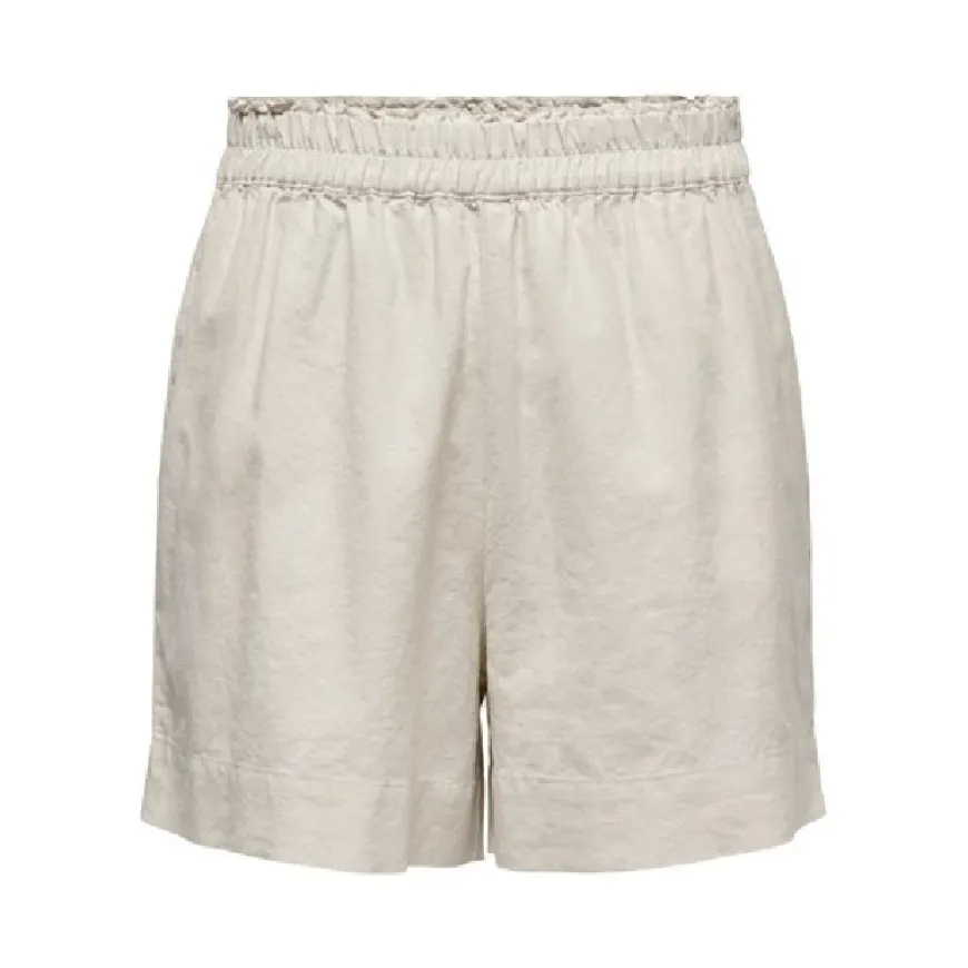 Pantalones bermudas Only Onltokyo Hw Linen Blend Shorts Pnt Noos