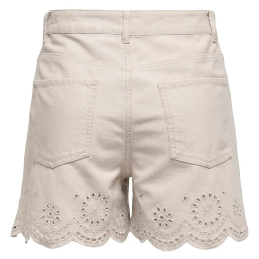 Pantalones bermudas Only Onlsanja Hw Bro Ang Shorts Pnt Sp