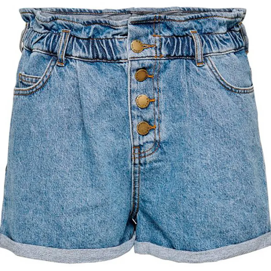 Pantalones bermudas Only Onlcuba Life Paperbag Dnm Shorts Noos