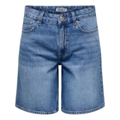 Pantalones bermudas Only Onllumi Mw Mom Shorts Dnm Pim