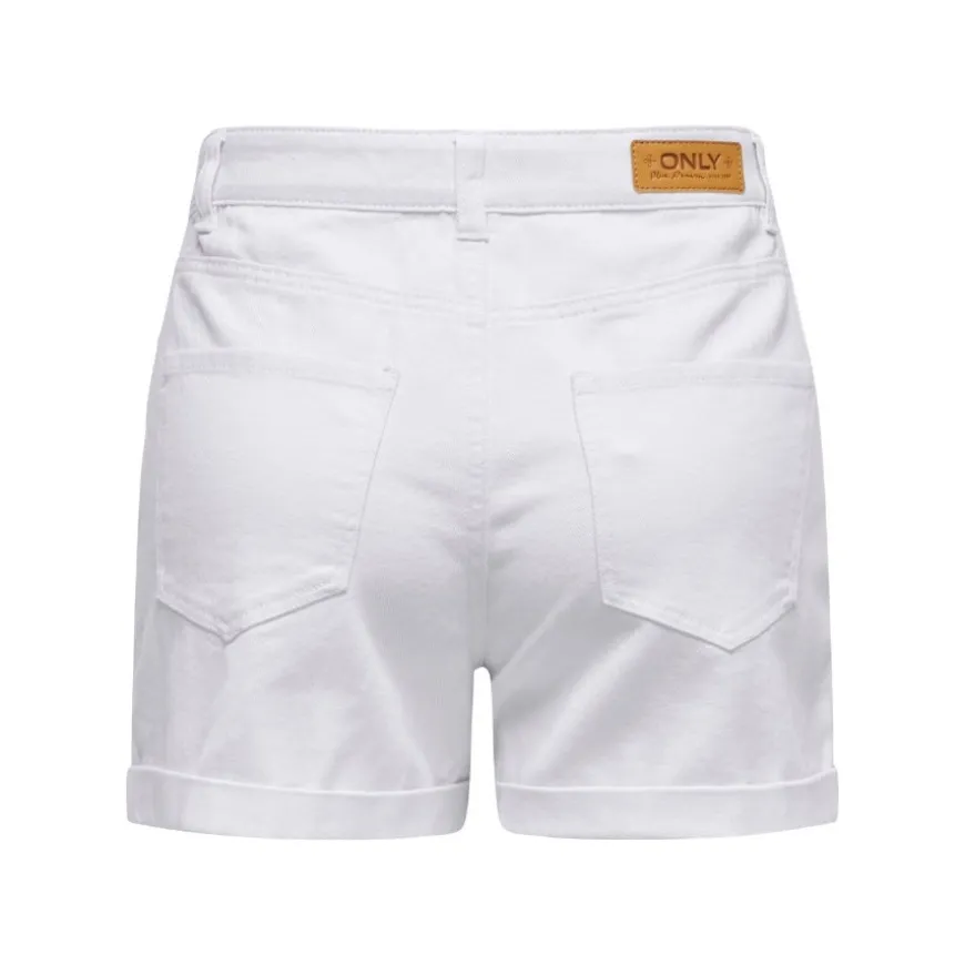 Pantalones bermudas Only Onlvega Hw Mom Dnm Shorts Noos