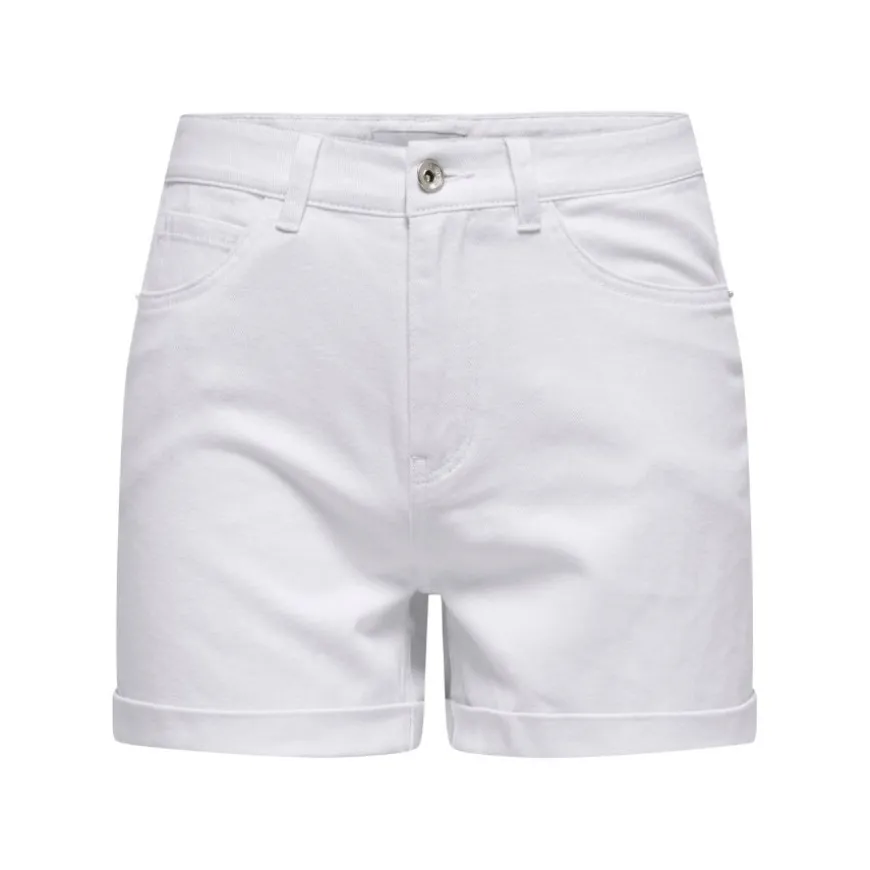 Pantalones bermudas Only Onlvega Hw Mom Dnm Shorts Noos