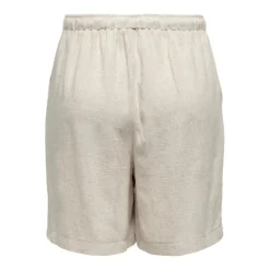 Pantalones bermudas Only Onlsiesta Mw Pull-Up Lin Bl Shorts Noos