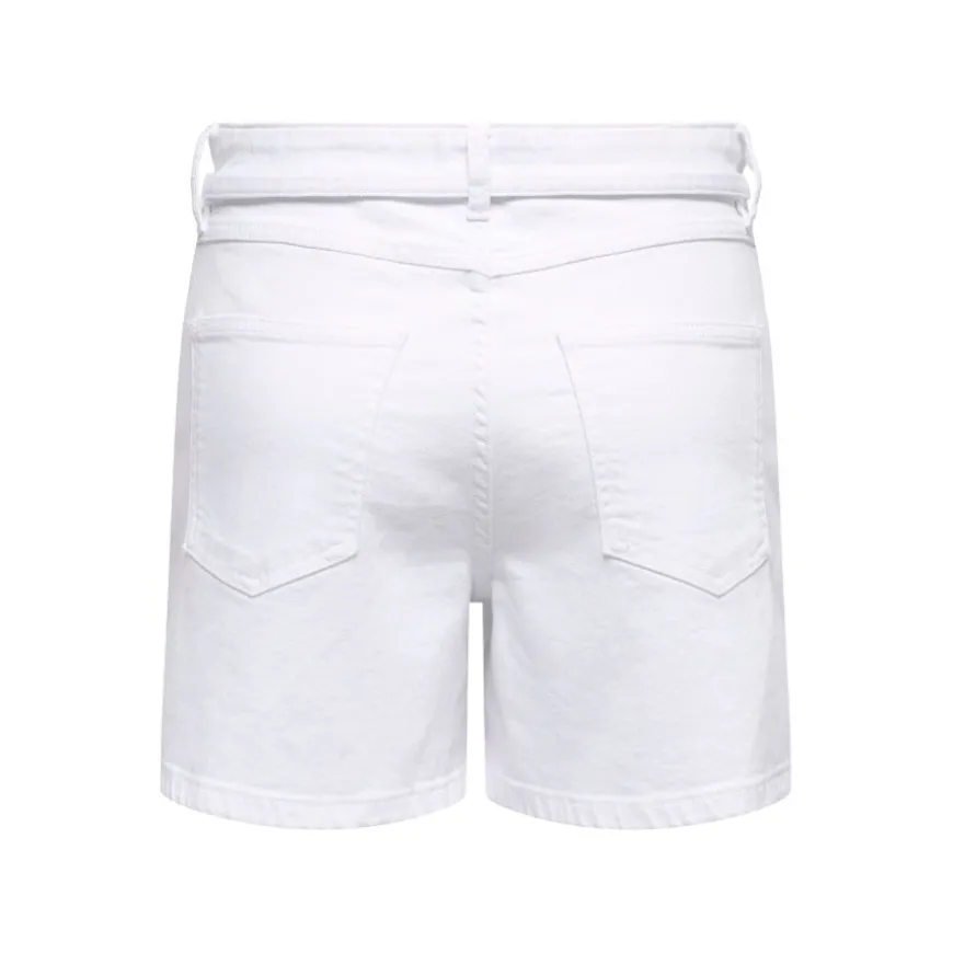 Pantalones bermudas Only Onlgianna Mw Belted Shorts Azg Dnm Noos
