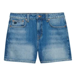 Pantalones bermudas Superdry Mid Rise Denim Short