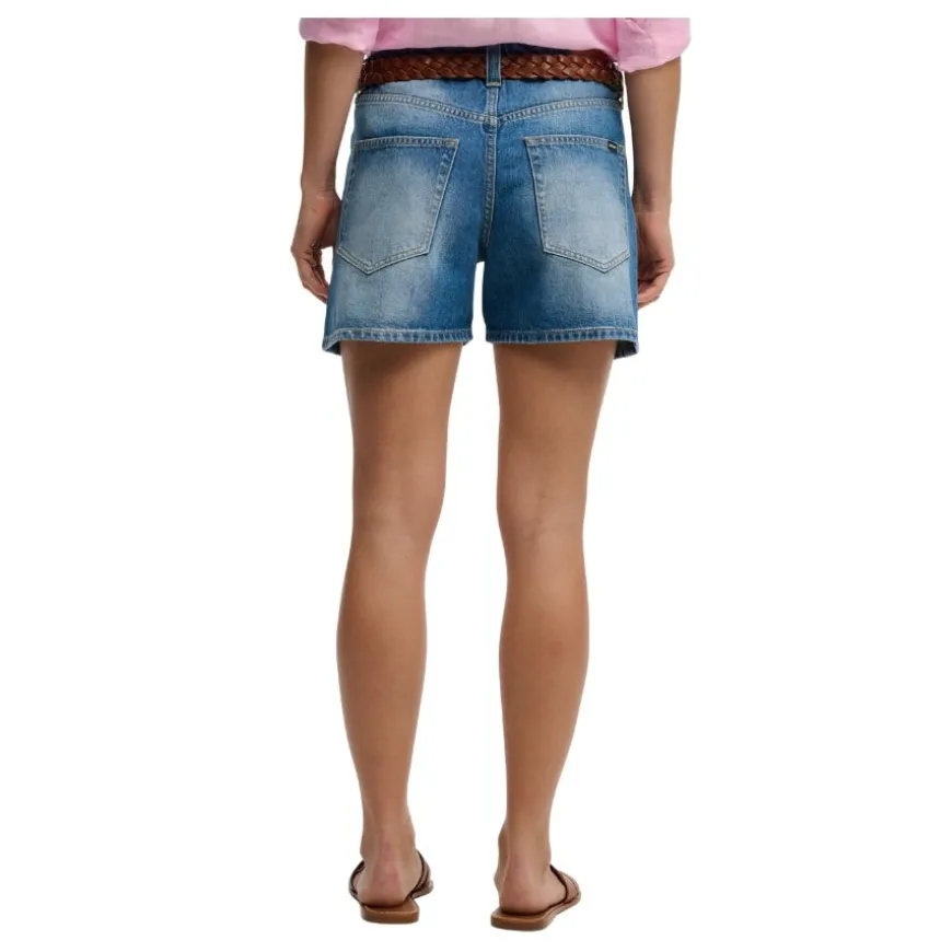 Pantalones bermudas Superdry Mid Rise Denim Short