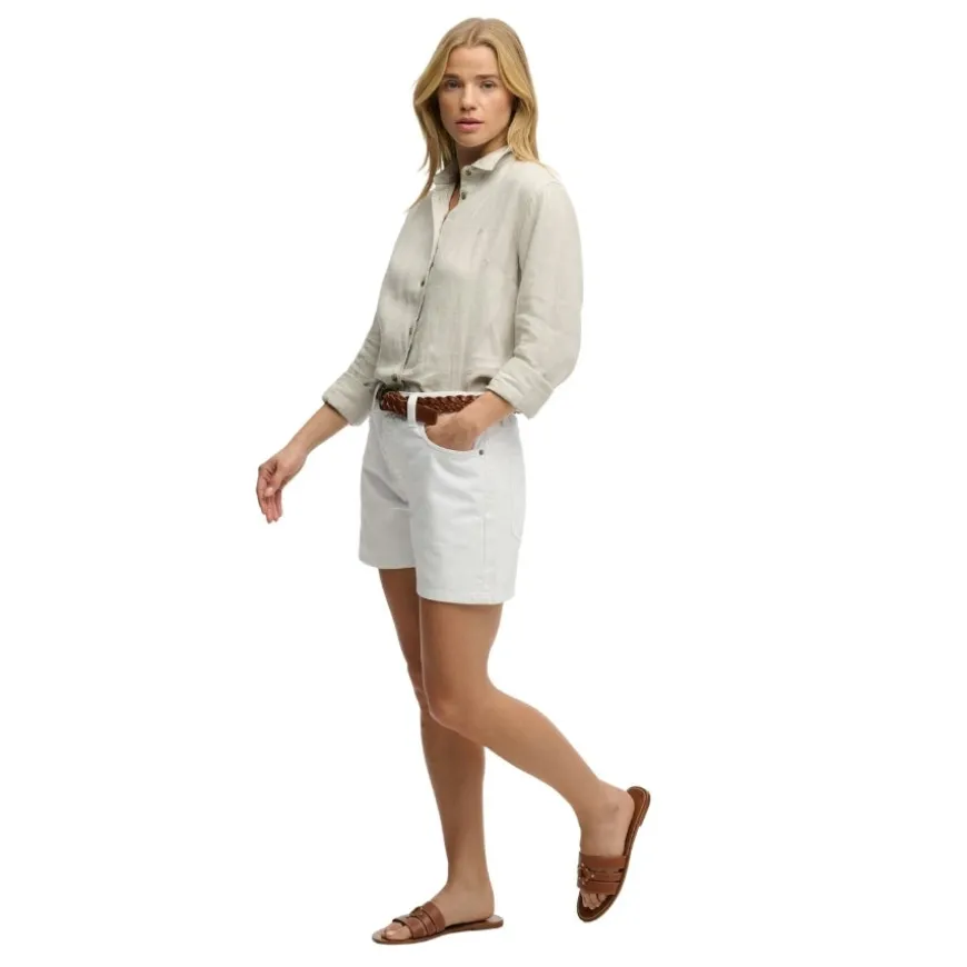 Pantalones bermudas Superdry Mid Rise Denim Short