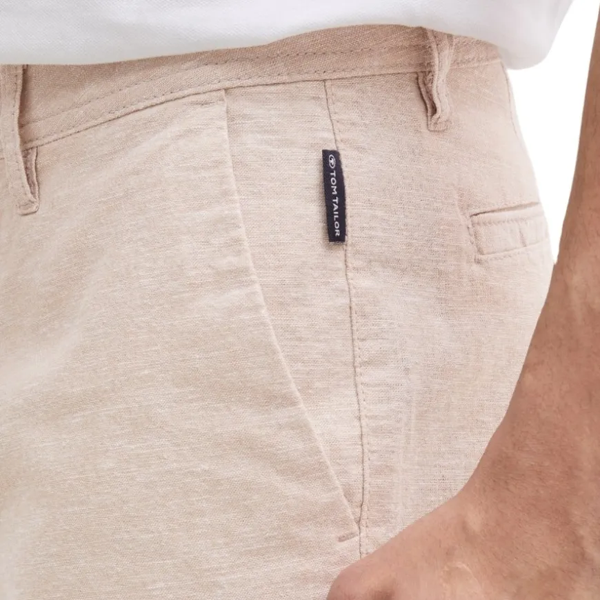 Pantalones bermudas Tom tailor Regular Linen Chino Shorts