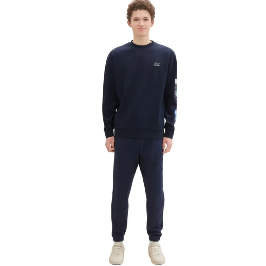 Pantalones chándal Tom tailor Sweat Jogger With Print Knitted Pants
