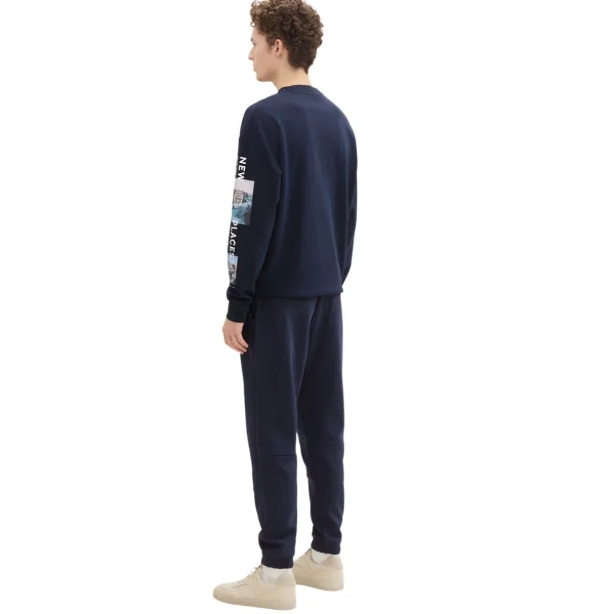 Pantalones chándal Tom tailor Sweat Jogger With Print Knitted Pants