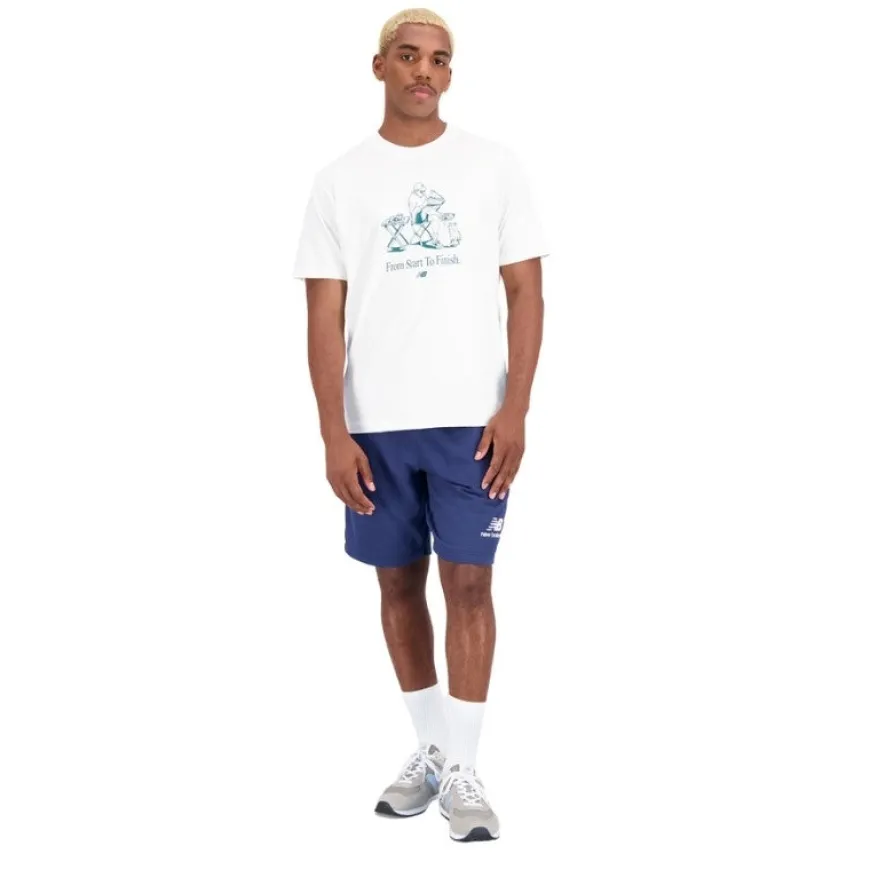 Pantalones cortos New balance Essentials Stacked Logo French Terry Short
