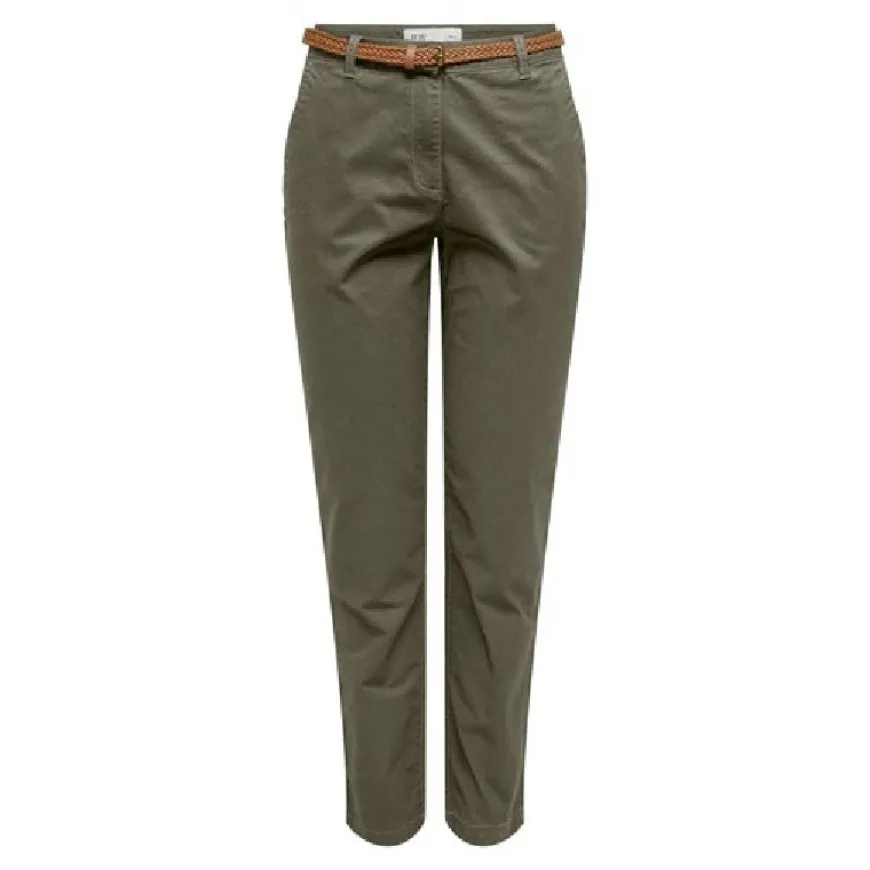 Pantalones largos Jdy Jdychicago Mw Belted Chino Pants Pnt
