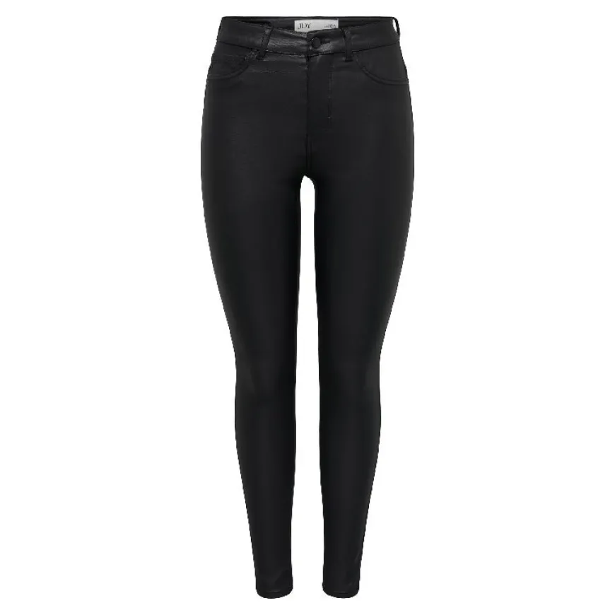 Pantalones largos Jdy Jdynewthunder Coated High Skn Pnt Noos