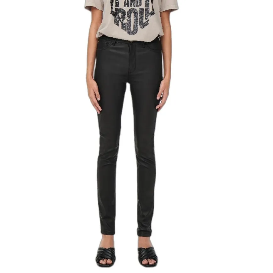 Pantalones largos Jdy Jdynewthunder Coated High Skn Pnt Noos