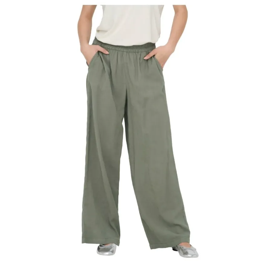 Pantalones largos Only Onlaris Life Hw Pull-Up Pant Wvn Noos